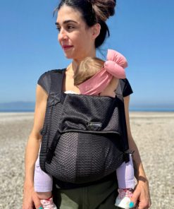 Mini Monkey Toddler - Mrežasta nosiljka za bebe - Crna