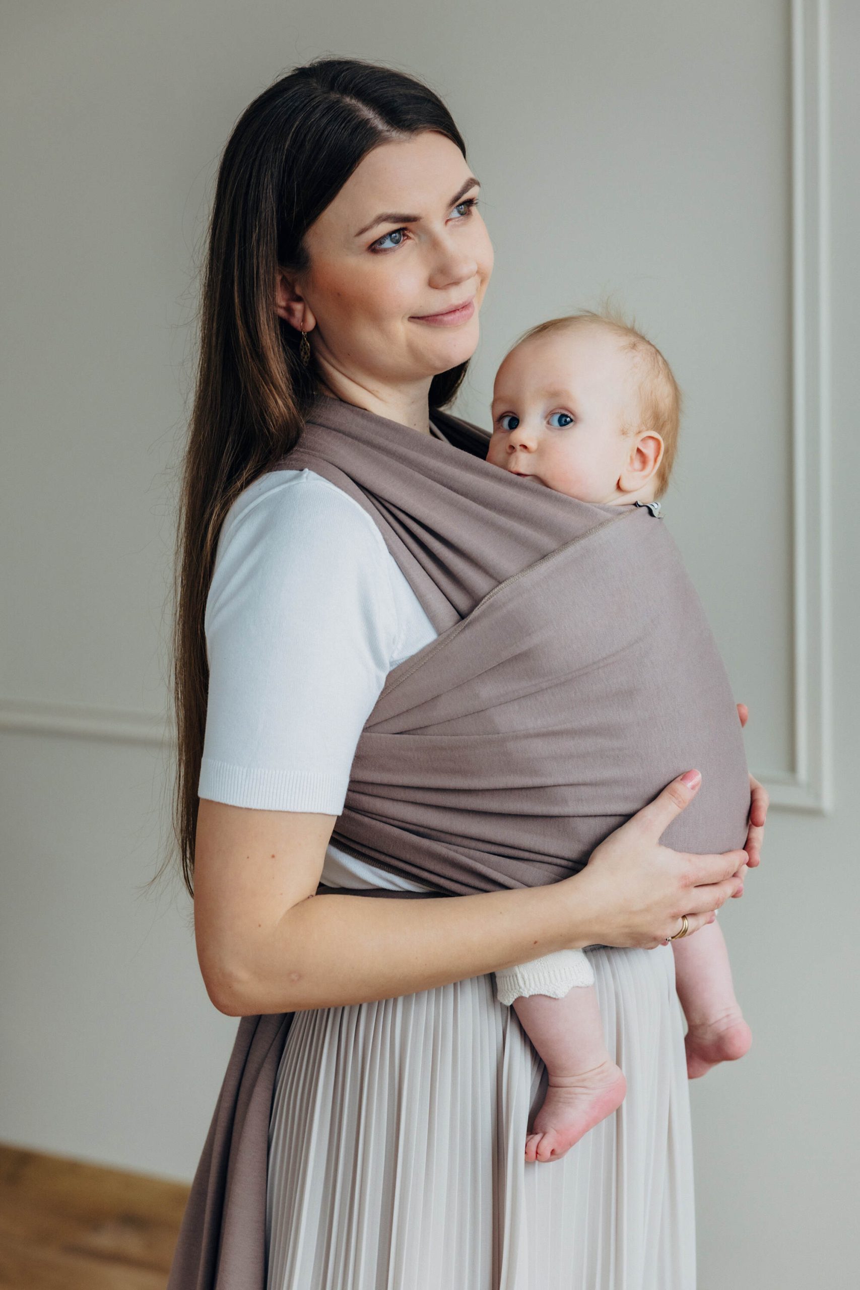 grli mama elastična marama moka lennylamb
